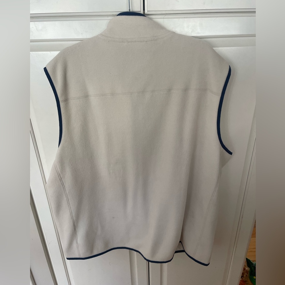 Vineyard Vines men’s fleece vest 2X big and tall in beautiful condition cream - Picture 2 of 4